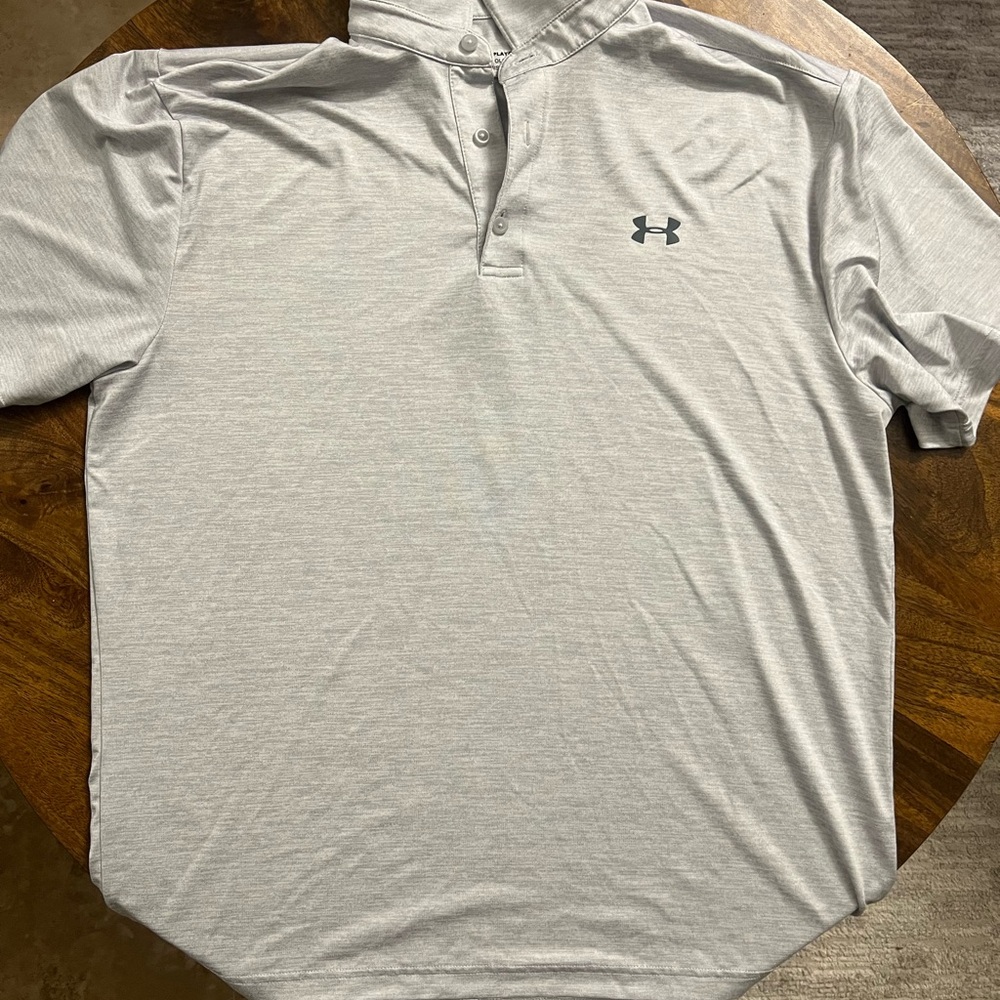 Under Armour Men's Light Gray Polo Shirt